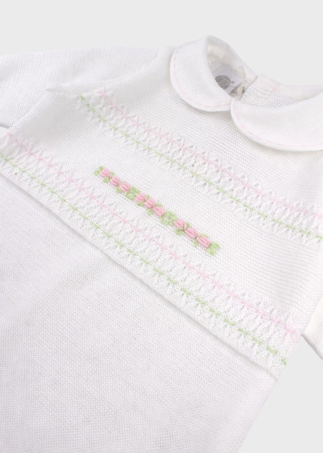 Peach Pink Cotton Romper EK1310