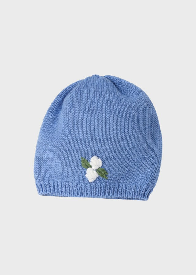 Cotton Cap with Little Blue Flowers CA29/1201