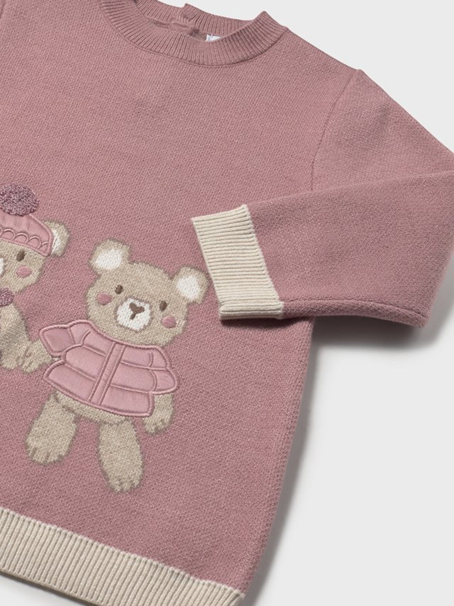 Abito maglia jacquard Bimba Rosa 2911/31 -  NANU' BABY
