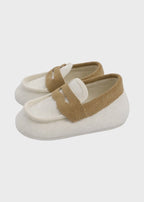 White Beige Tassel Moccasin