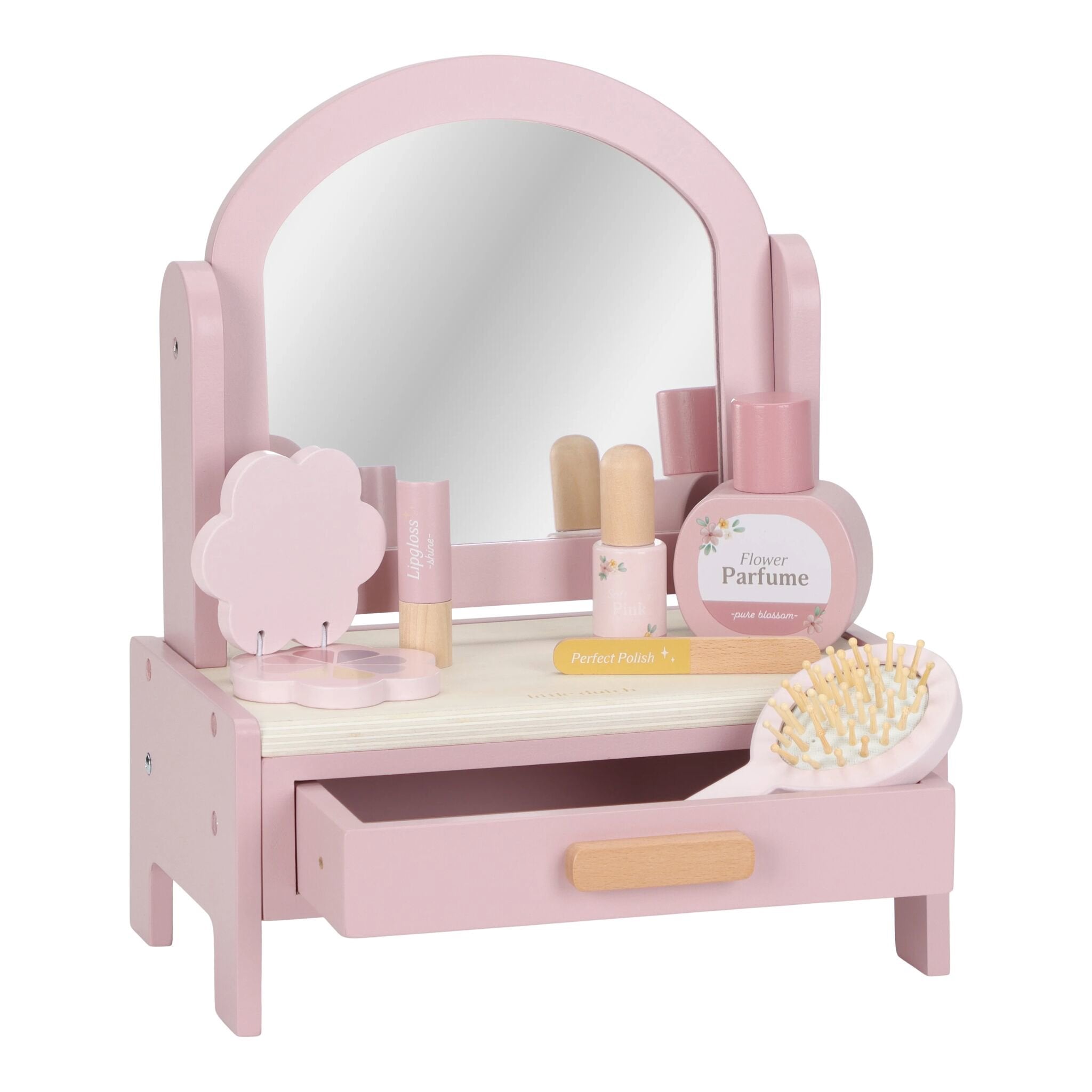 Wooden vanity table, Pink LD2516