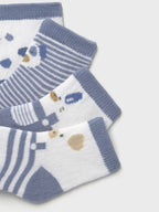 Set mit 4 blauen Socken 9862 /AZ