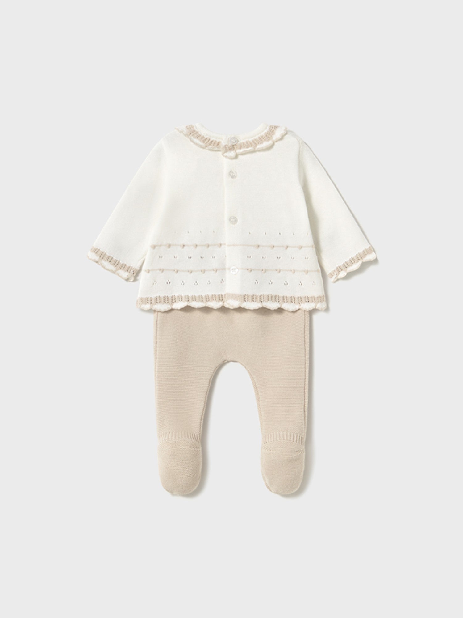 Completo ghettina maglia Neonata BEIGE 1587 /BE