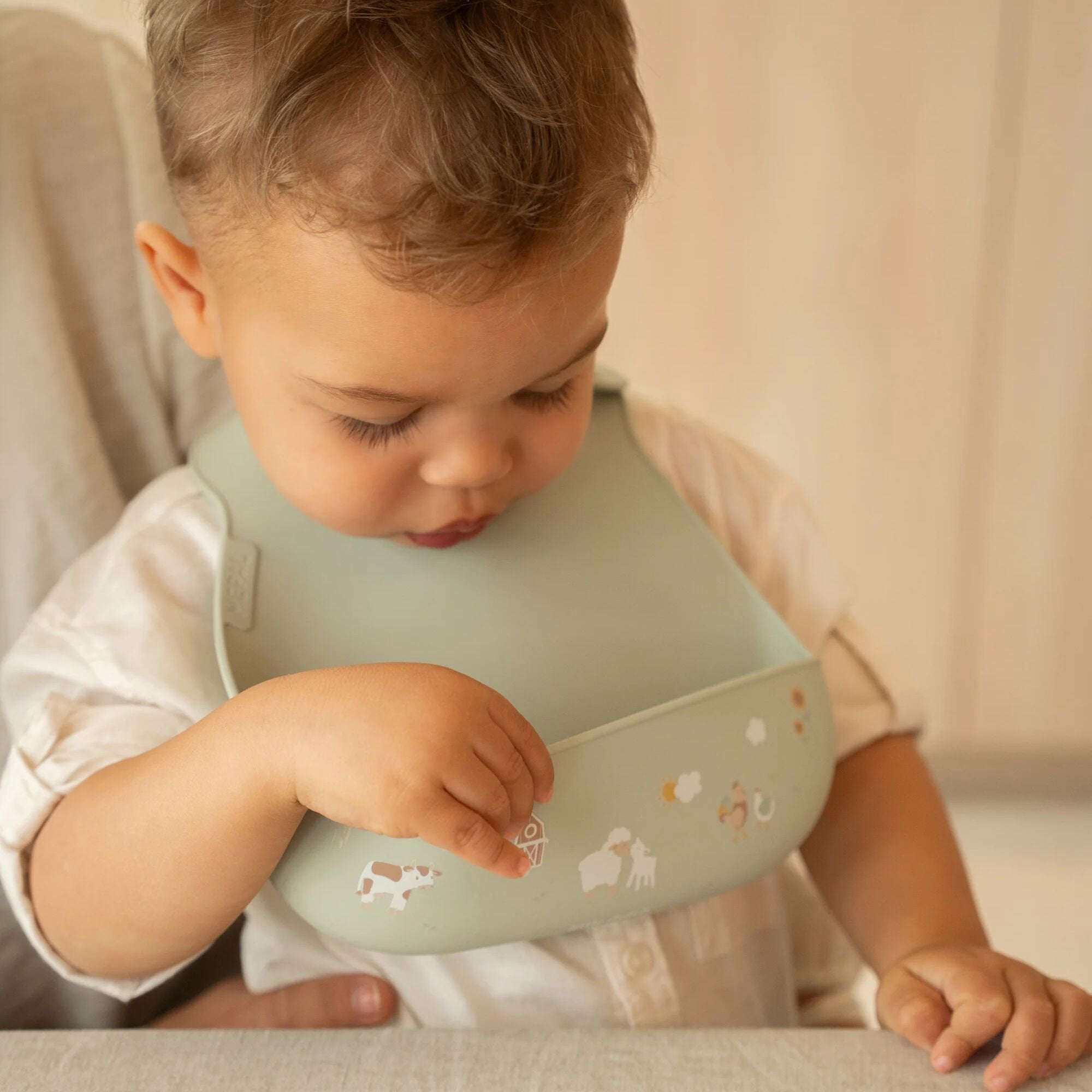 Bavetta in silicone  Verde 108034565399 -  NANU' BABY