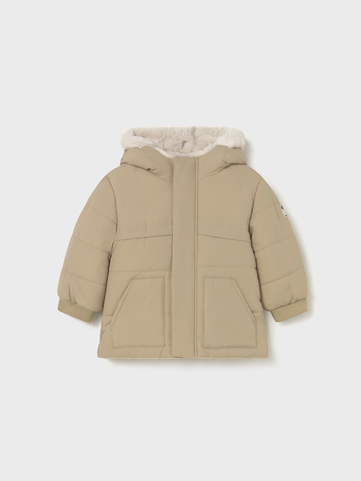 Giaccone orecchie pelo Bimbo Beige 2424/50 -  NANU' BABY