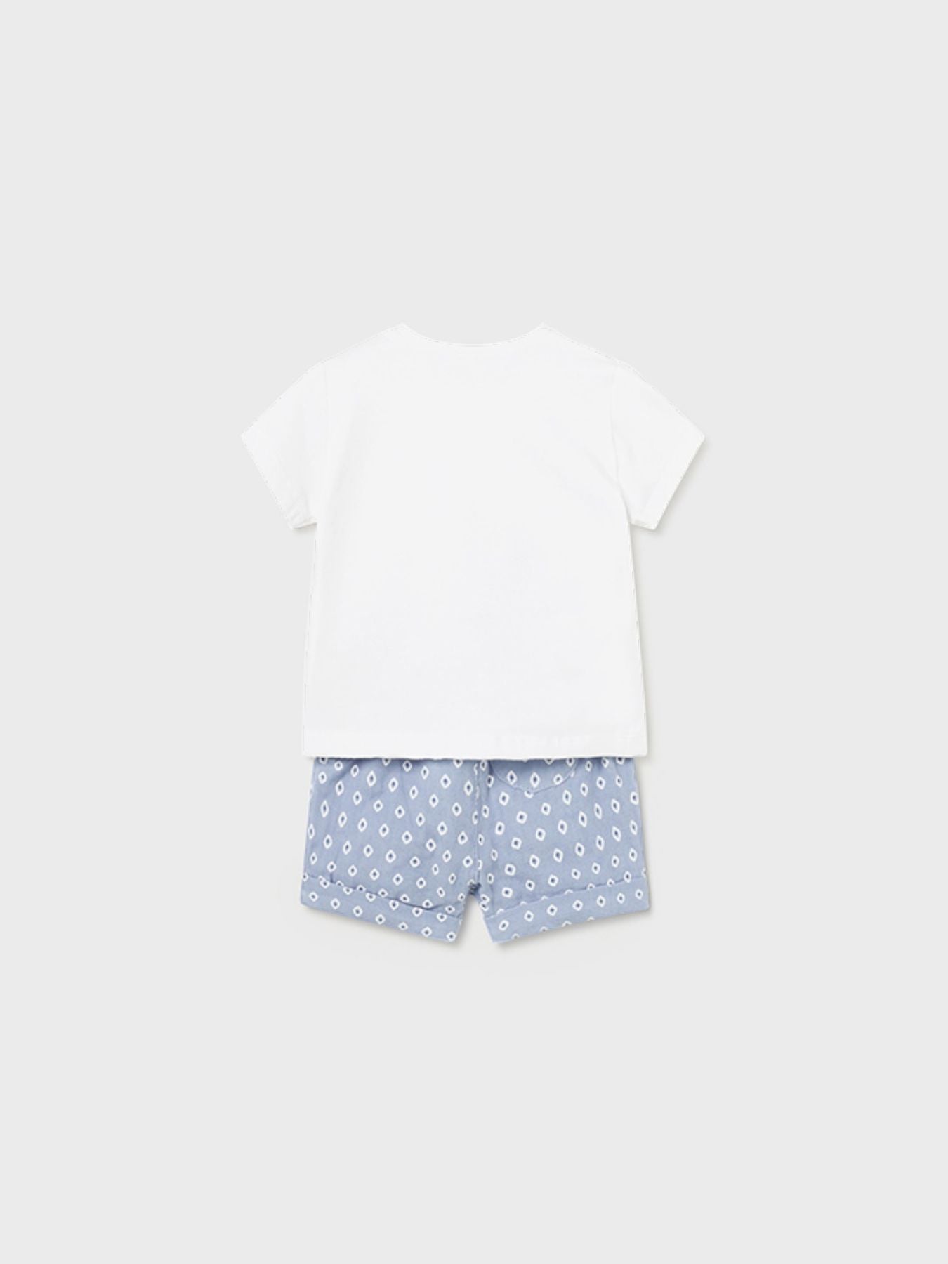 Pant.corto e maglietta Bimbo BIANCO 1205/B