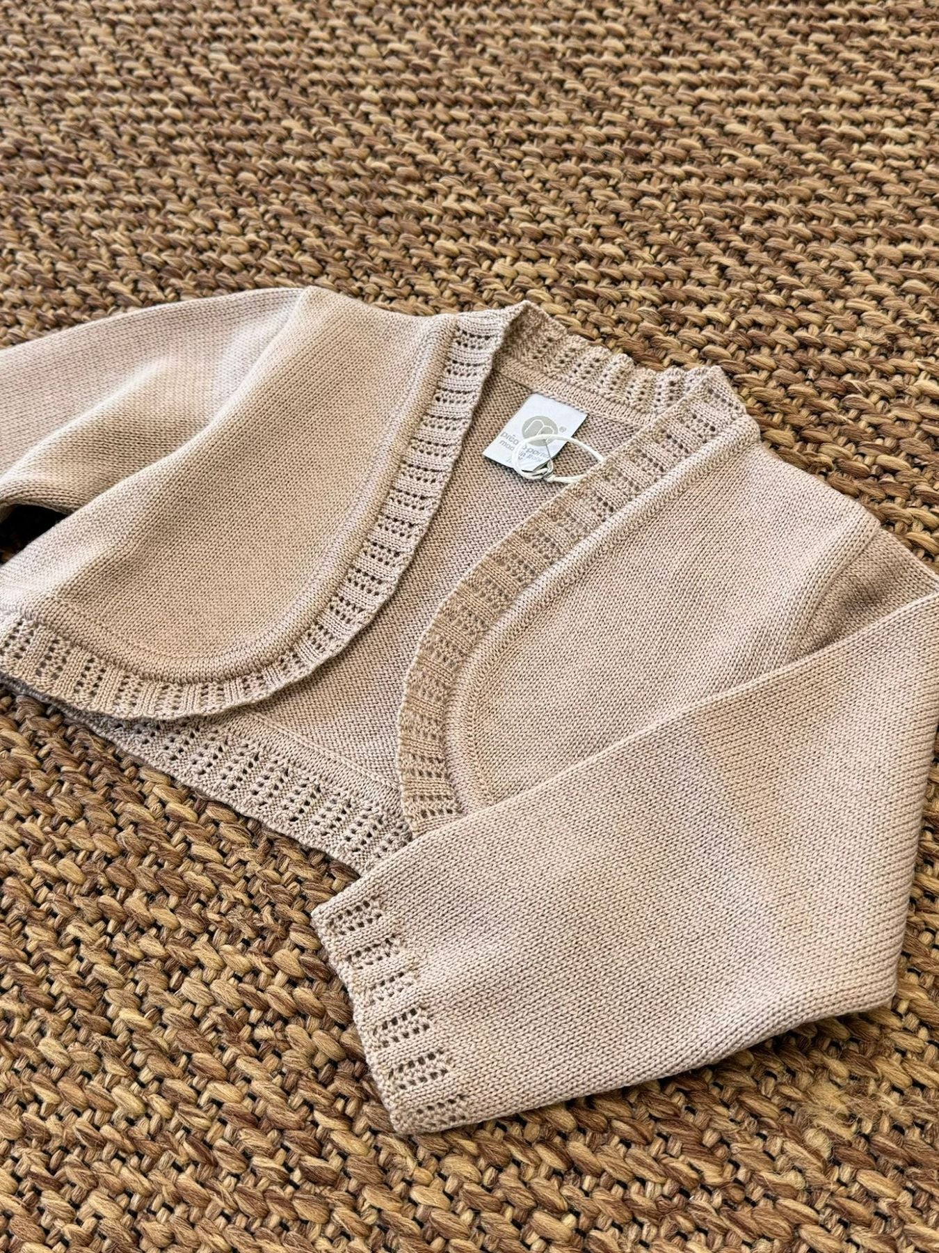 Giacca Cerimonia Bimba CAMMELLO IK31545 -  NANU' BABY
