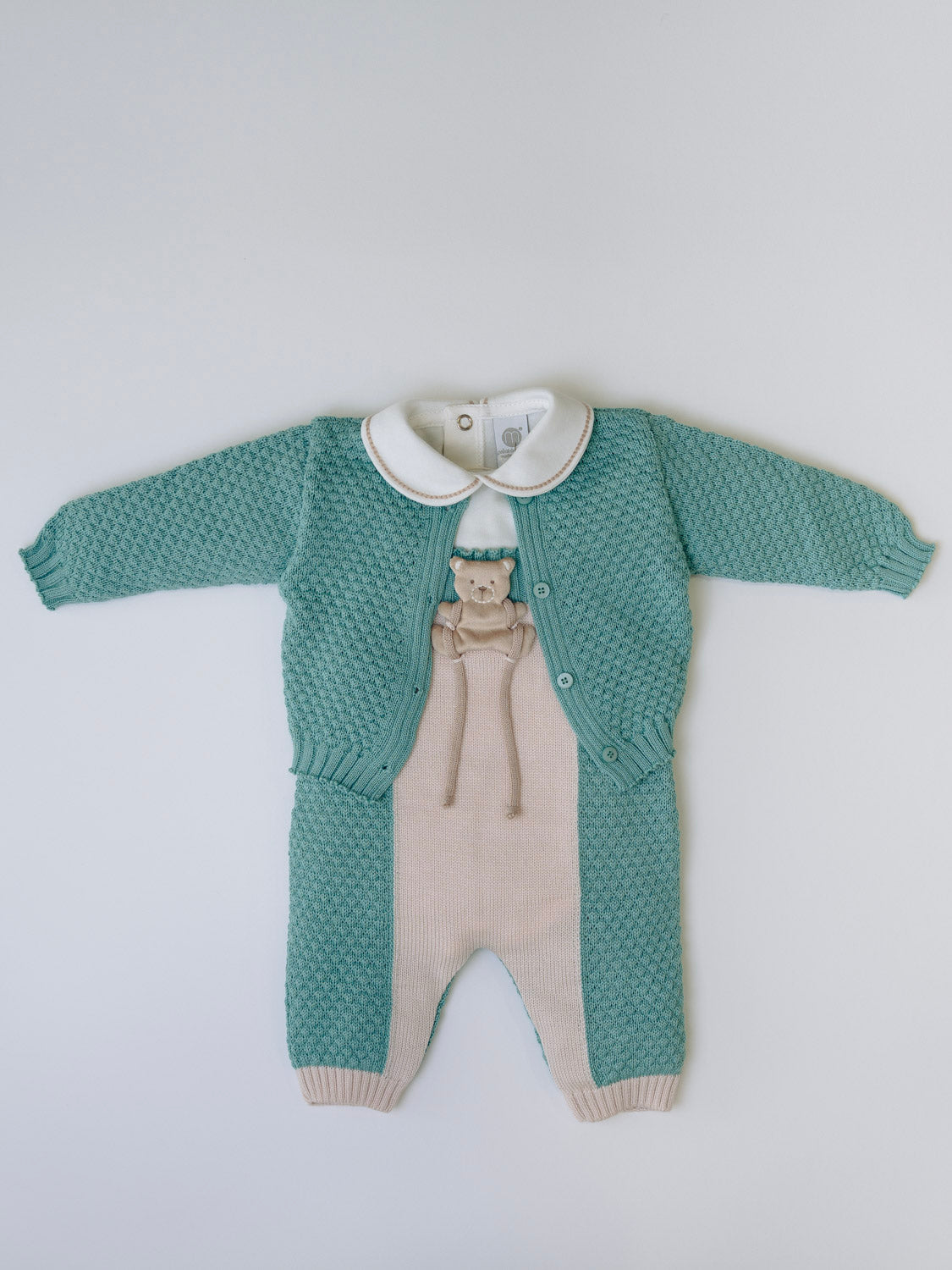 Completo nascita Mongolfiera Neonato VERDE IN5731/V -  NANU' BABY