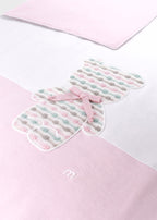 Coperta Tessuto Bianco Rosa EK5281/R