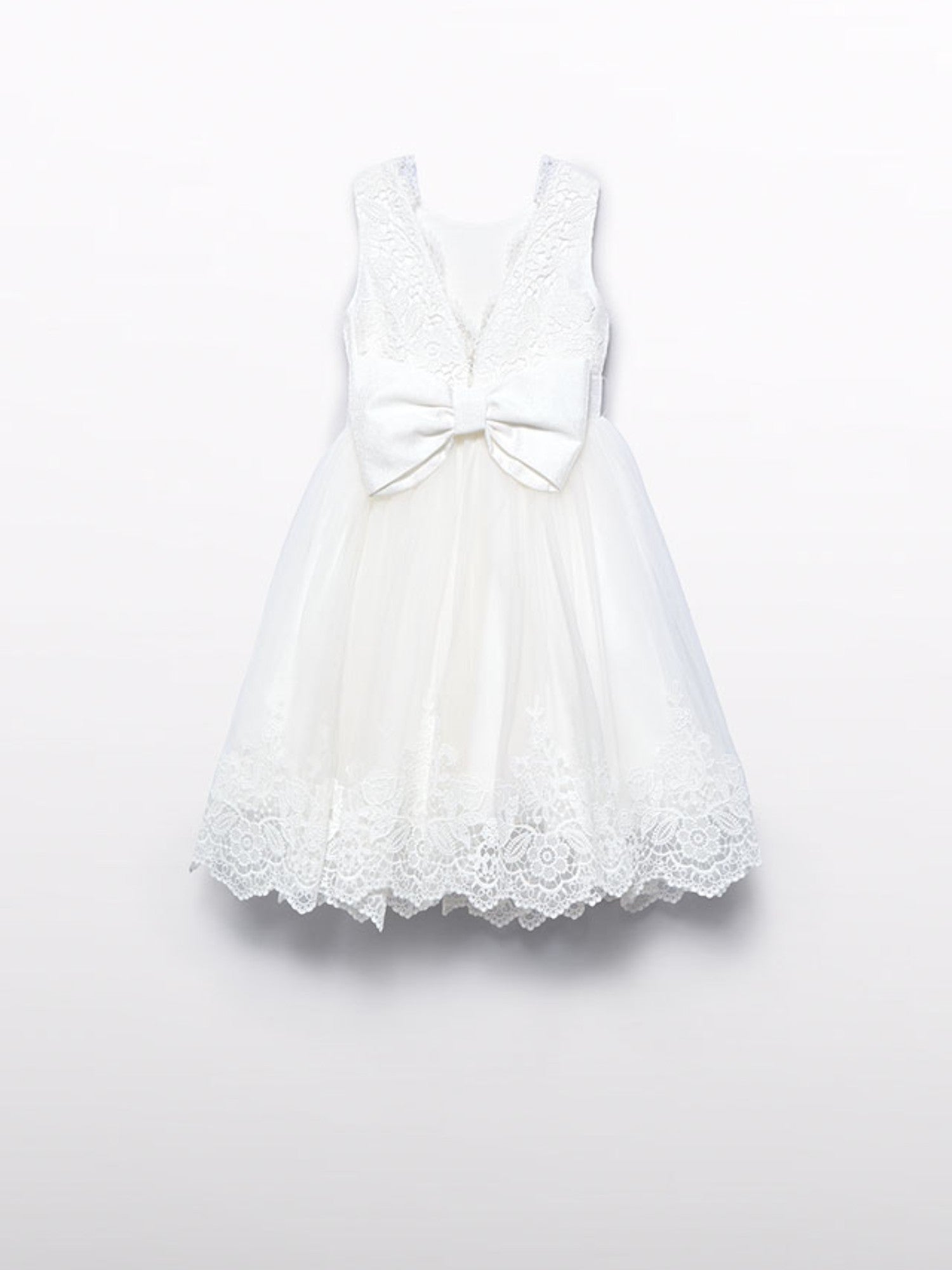 Abito  ricamato Bimba PANNA 5033 /7
