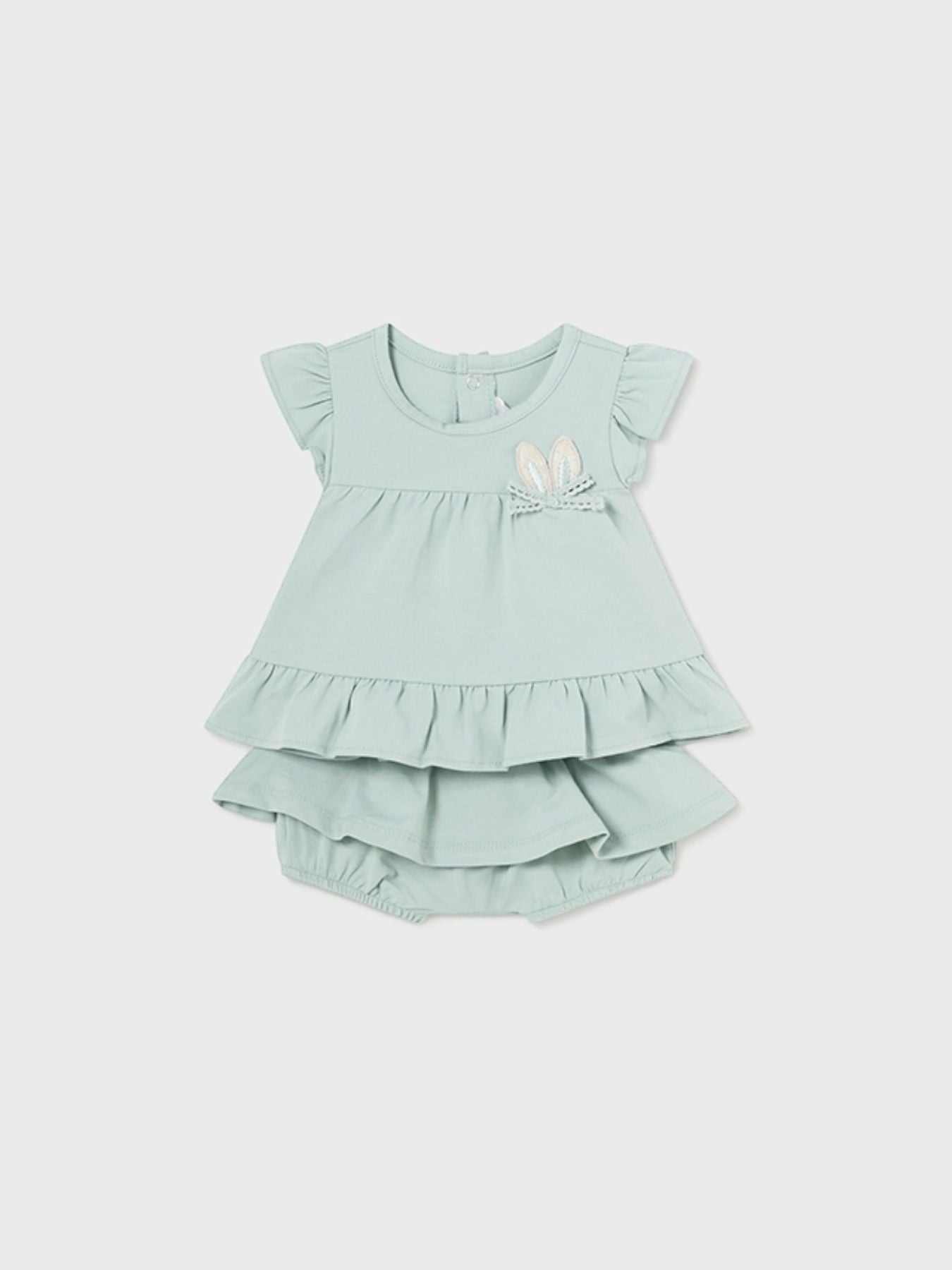 Comp 4 pezzi corto Bimba VERDE 1611/G