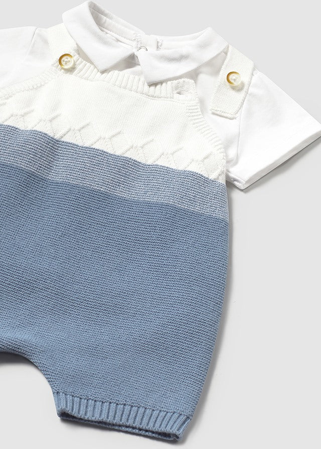 Completo Salopette Camicia Azzurro MAYORAL 1607/A