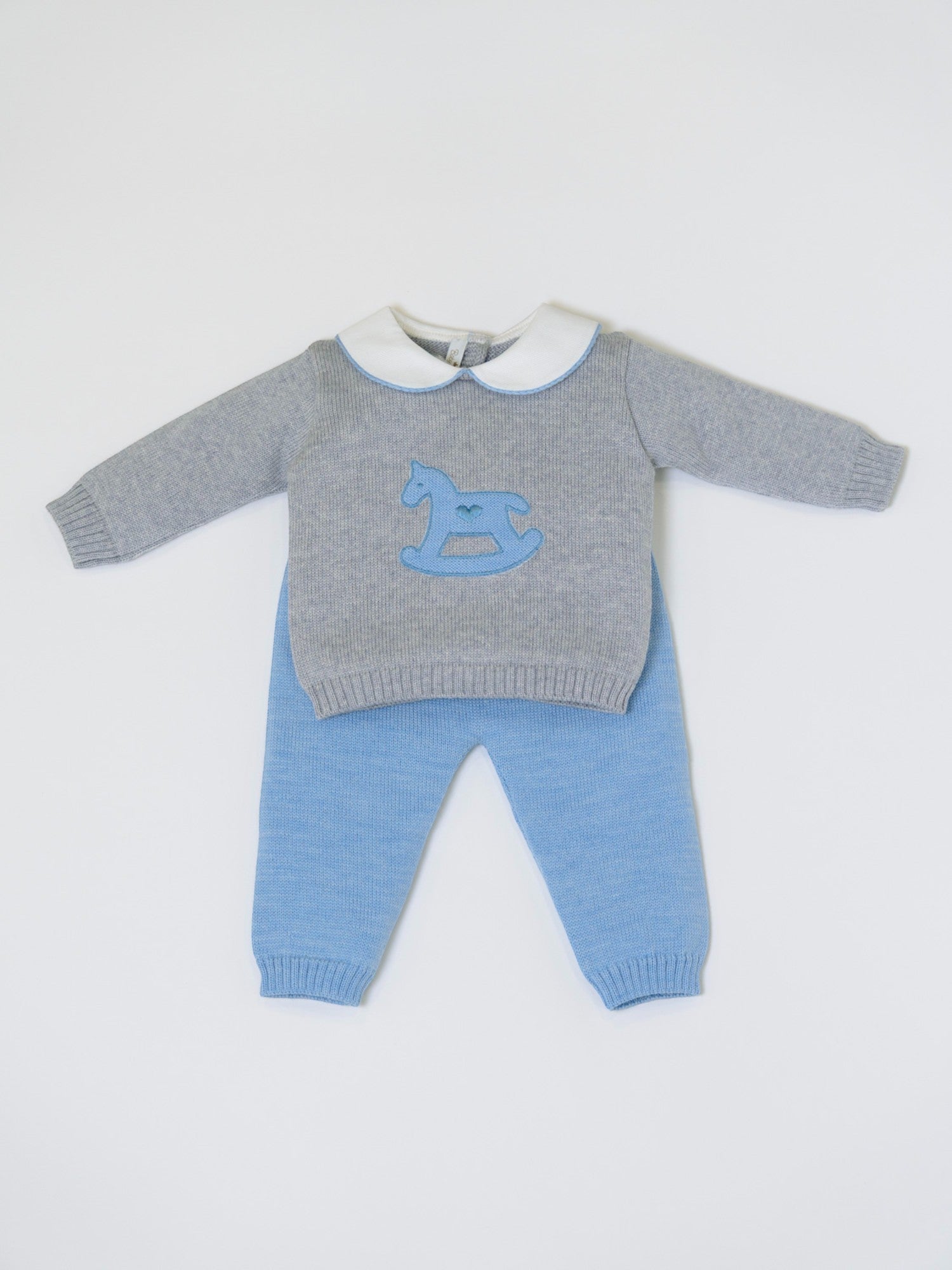 Completo nascita Cavallino a dondolo Neonato Grigio CAVALLINO/522 -  NANU' BABY