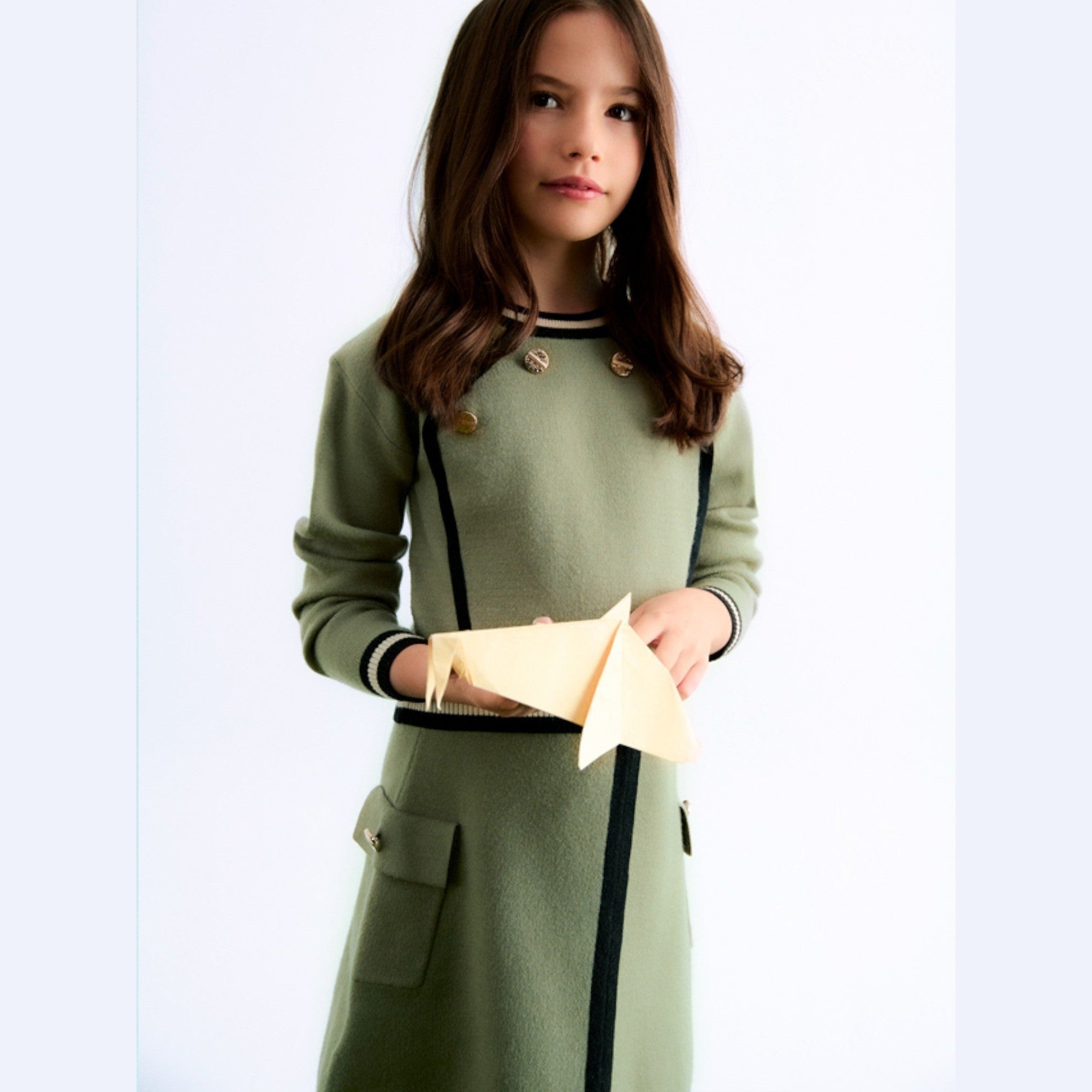 Compl. gonna tricot Bimba Verde 5544/6 -  NANU' BABY