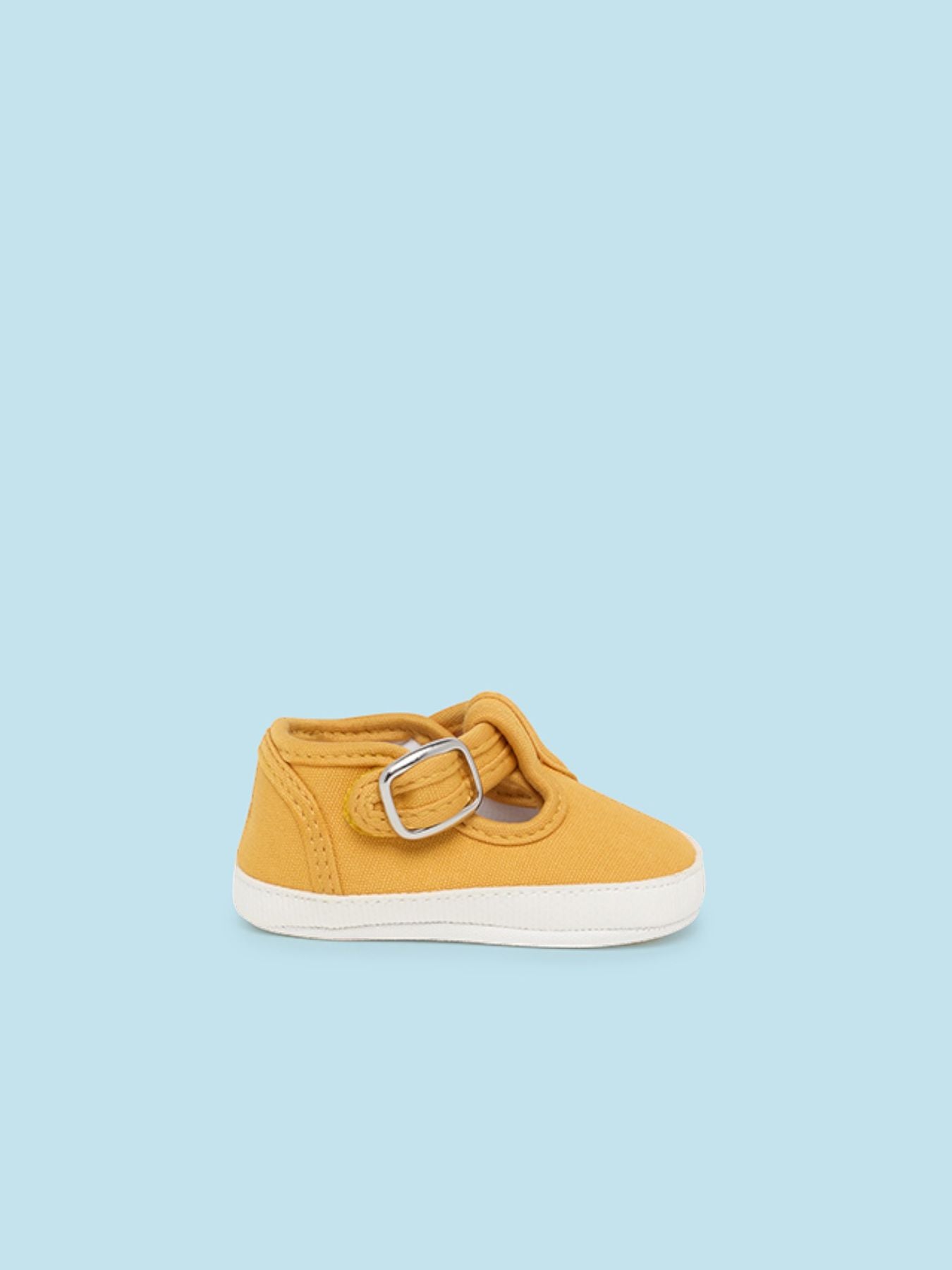 Scarpetta in tela Bimbo GIALLO 9731/M -  NANU' BABY