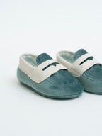 Children's Ceremony Shoes, Fabric, Sage Green/Grey, IM204SC