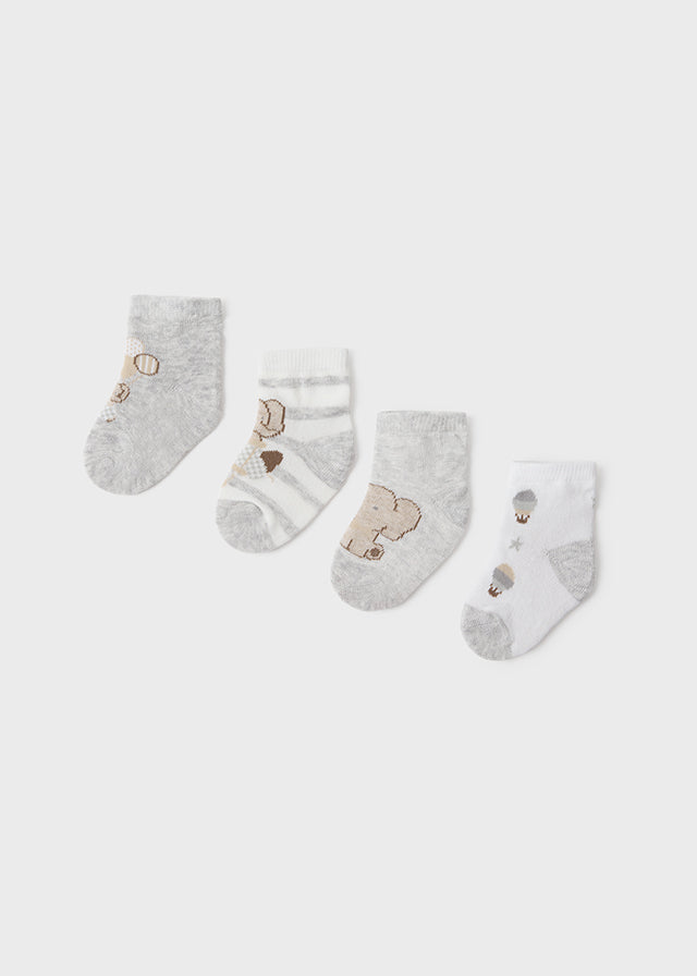 Set 4 calze  BIANCO 9706/N
