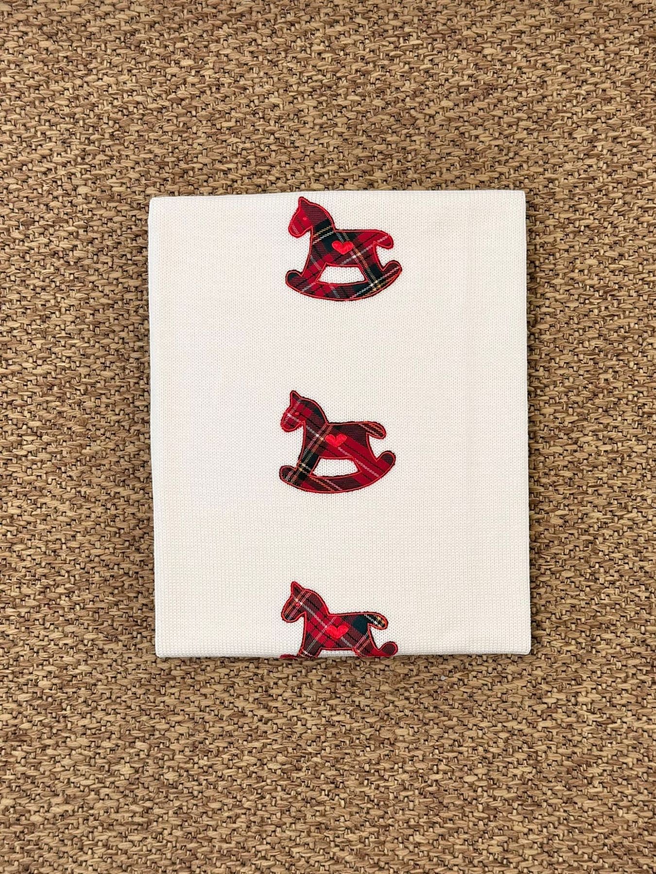 Coperta Cavalluccio Scozzese Neonato ROSSO SCOZZESE 119 -  NANU' BABY