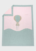 Pink Hot Air Balloon Cotton Blanket EK5080R