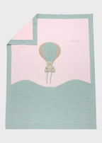 Pink Hot Air Balloon Cotton Blanket EK5080R