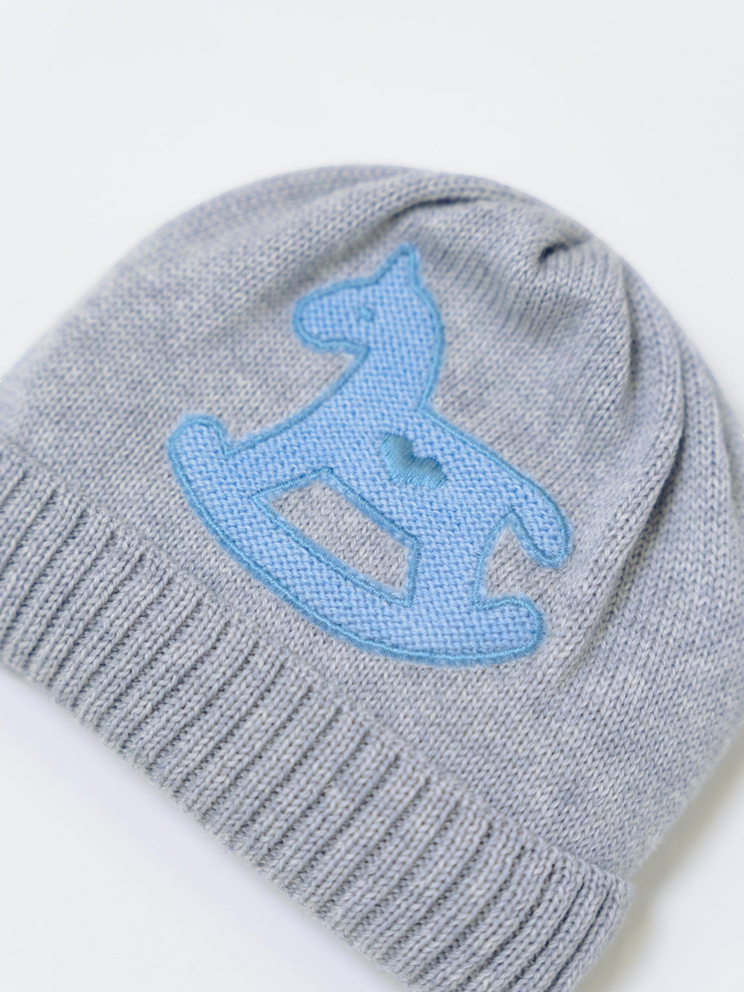 Cuffia Cavallino a dondolo Neonato Grigio CAVALLINO/602 -  NANU' BABY