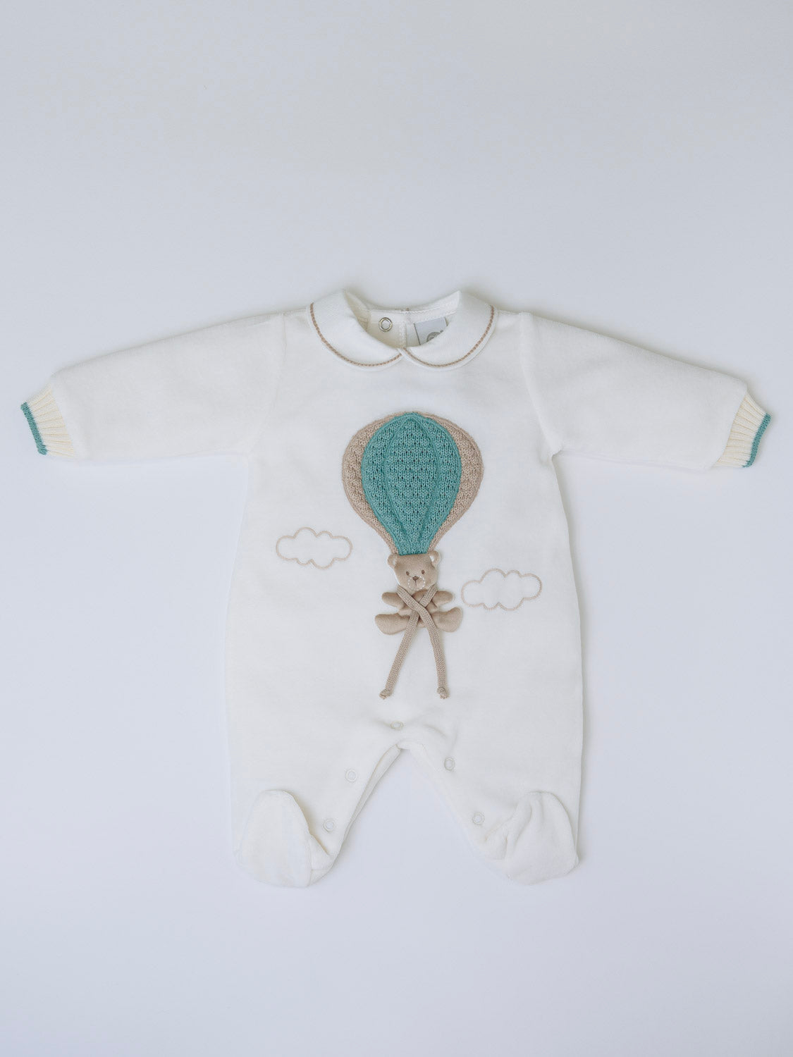 Tutina Mongolfiera Neonato VANIGLIA IN5714/V -  NANU' BABY