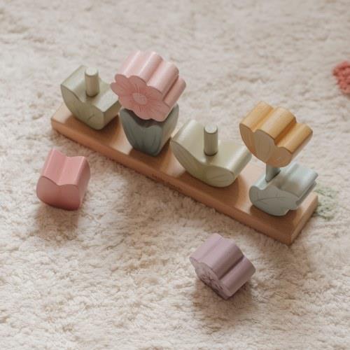 Puzzle impilabile Fiori - Giardino delle fate  MULTICOLORE LD7330