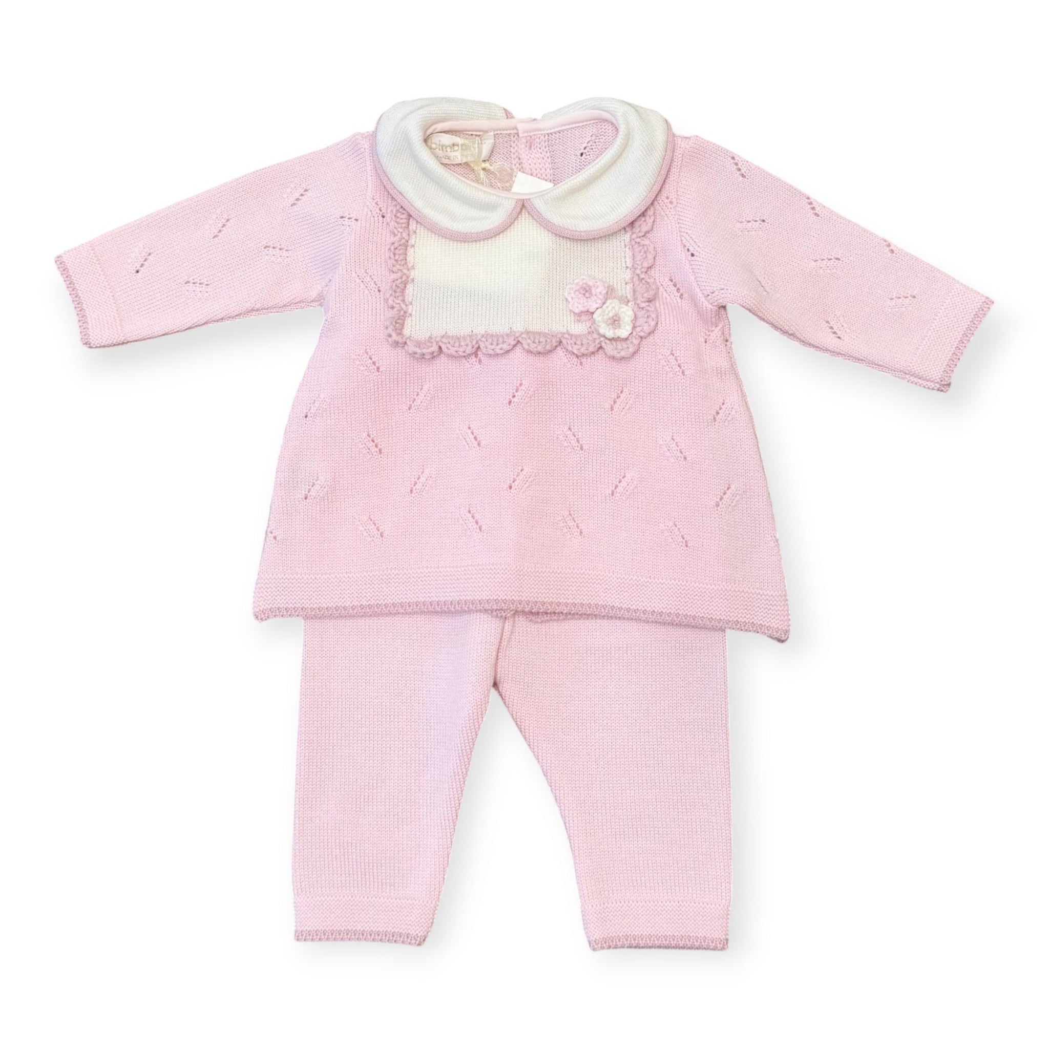 Baby Girl's Newborn Outfit, Pink Flower 7782