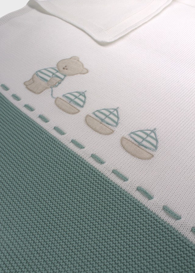 Baumwolldecke „Grüner Bär“ 198-V