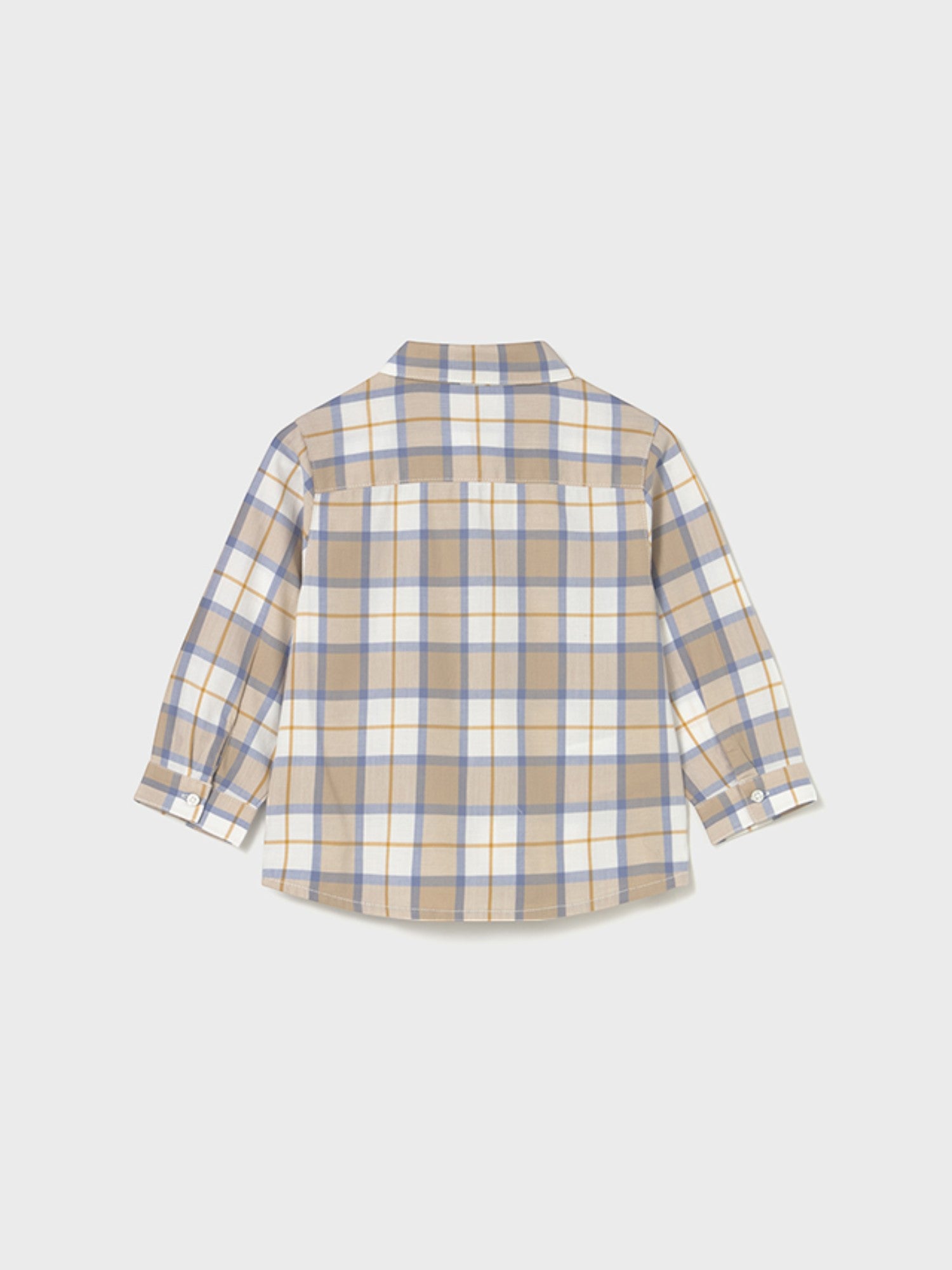 Camicia m/l quadri Bimbo Beige 2109/92 -  NANU' BABY