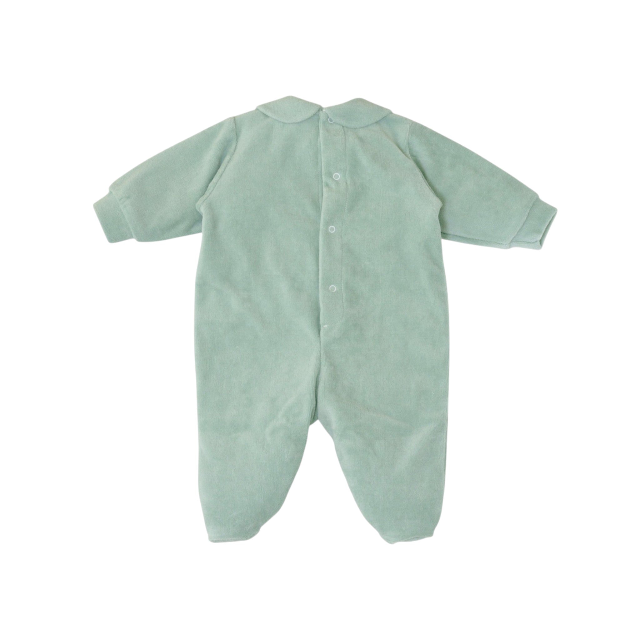 Green Chenille Baby Romper SARTORIA DEI PICCOLI (code LT1102)