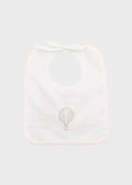 Pink Hot Air Balloon Cotton Bib EK50BAV