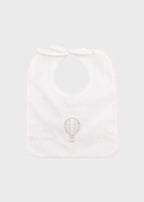 Pink Hot Air Balloon Cotton Bib EK50BAV