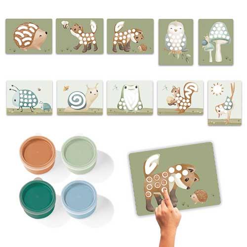 Set pittura con le dita Forest Friends  MULTICOLORE 126114