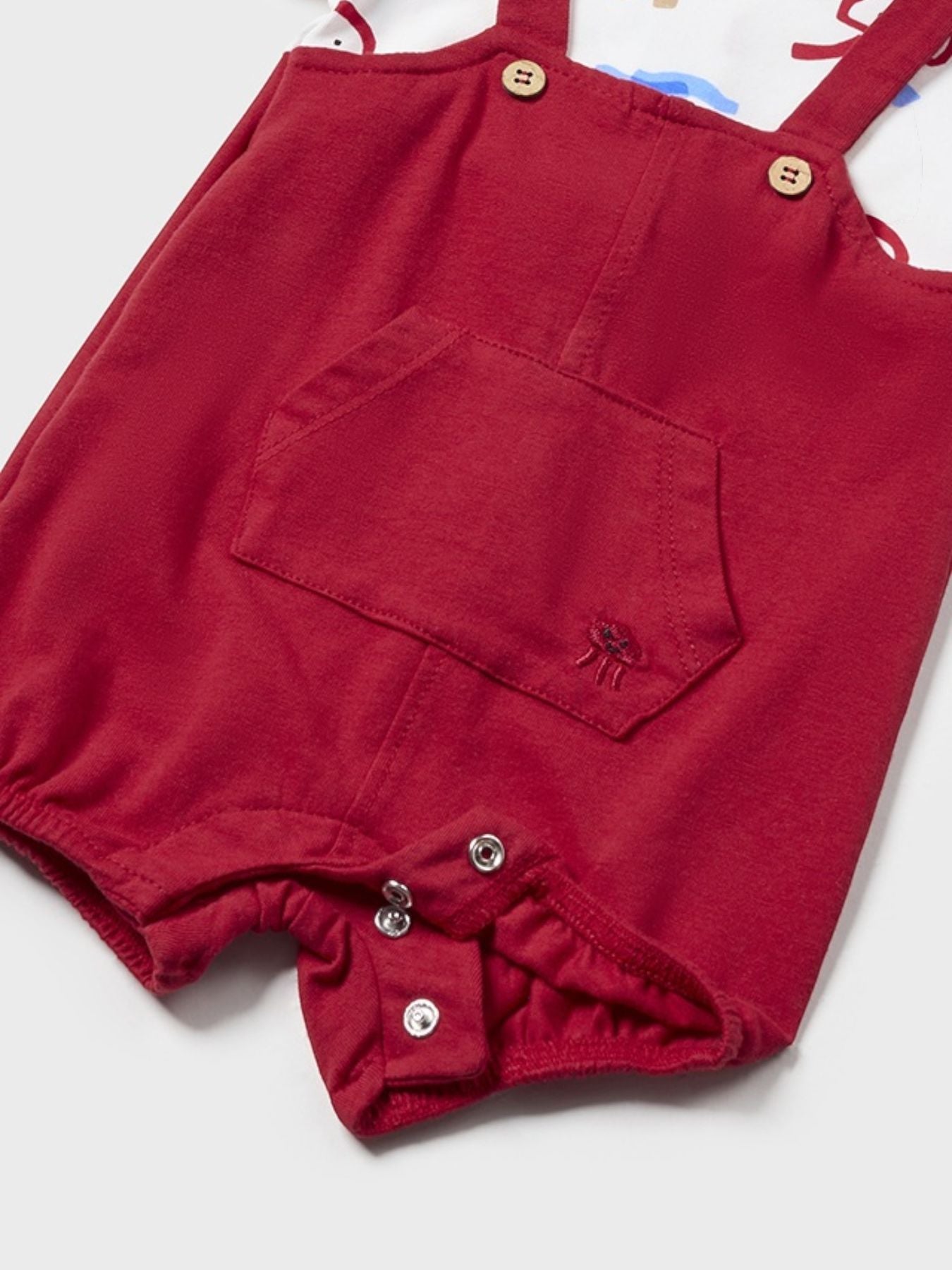 Pagliaccetto salopette cappel Bimbo ROSSO 1618