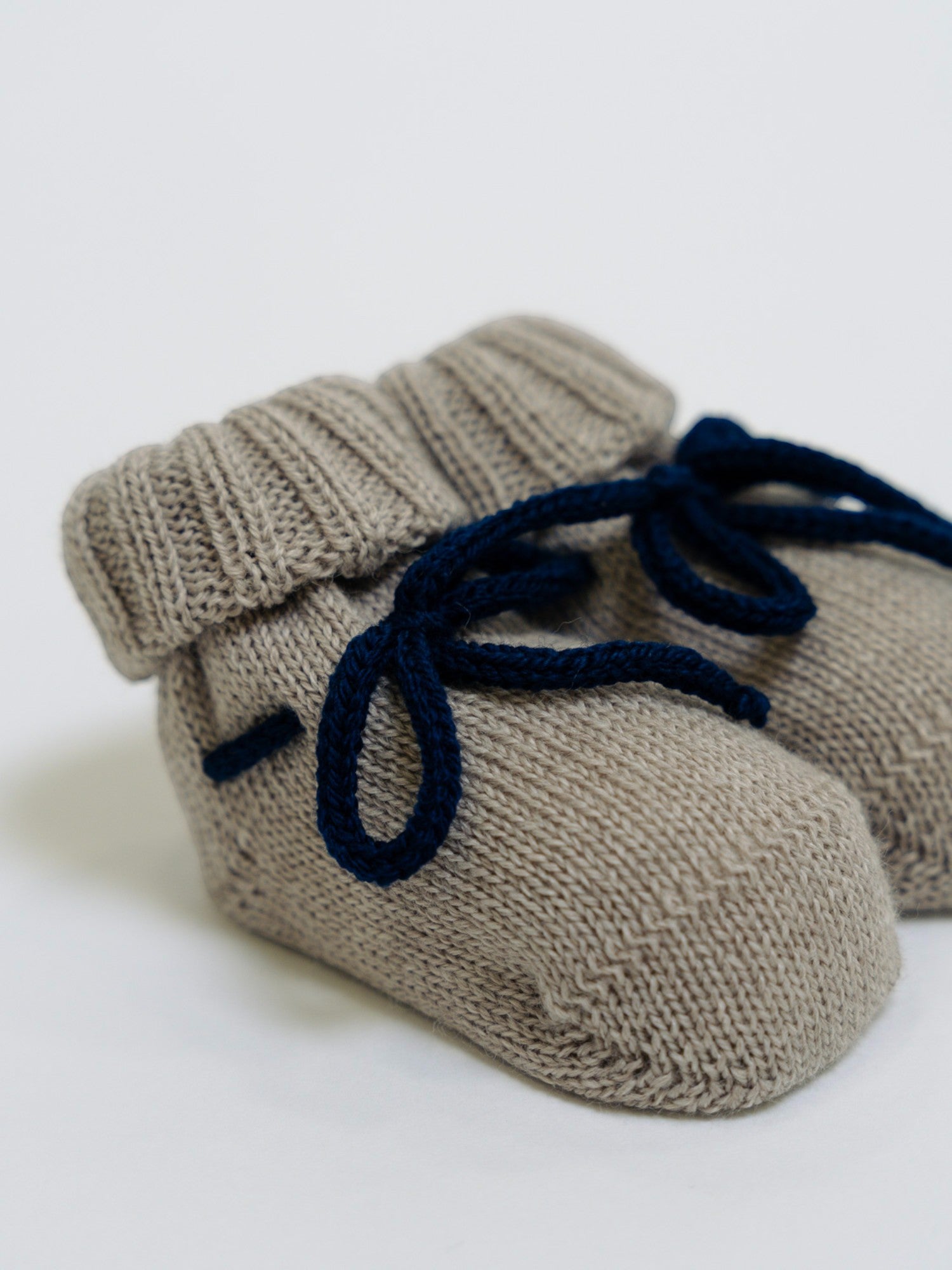 Babbucce Righe Neonato AVORIO RIGHE 706 -  NANU' BABY