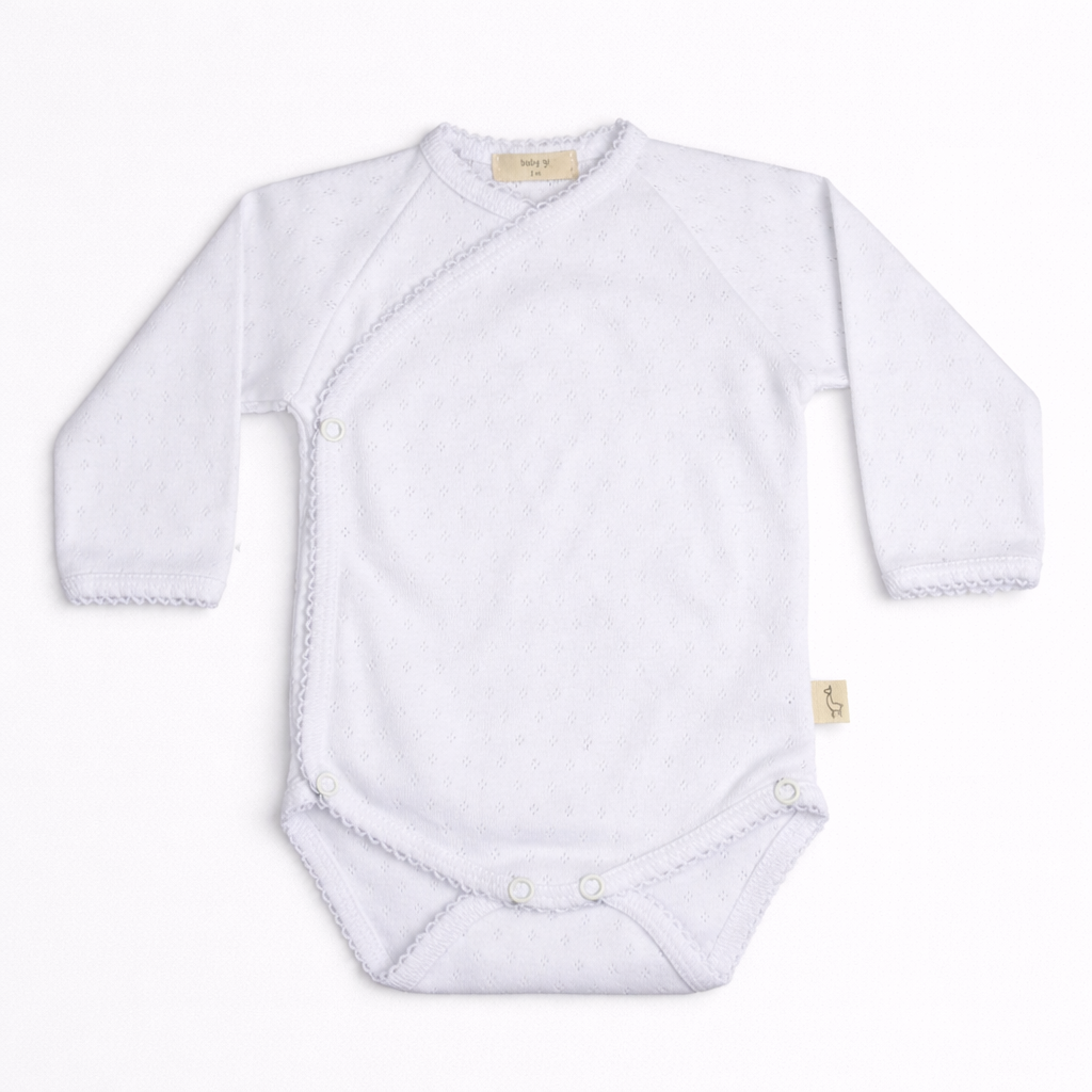 White Long Sleeve Bodysuit BG56FT