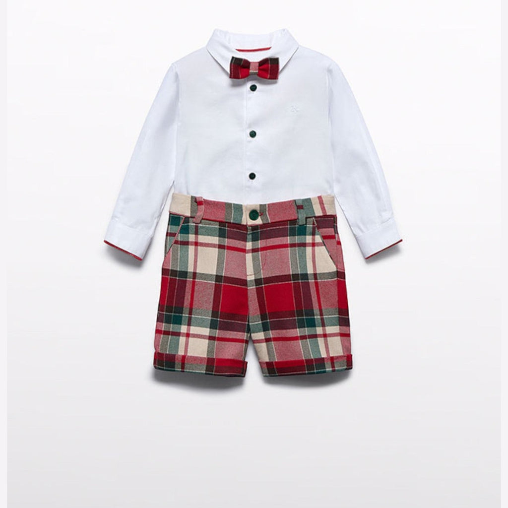 Completo di bermuda scozzese Bimbo Rosso 5706/2 -  NANU' BABY