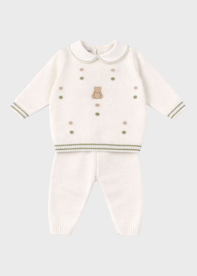 Baumwoll-Set mit grünen Erdnuss-Punkten EK5650V