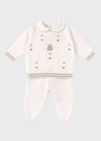 Baumwoll-Set mit grünen Erdnuss-Punkten EK5650V