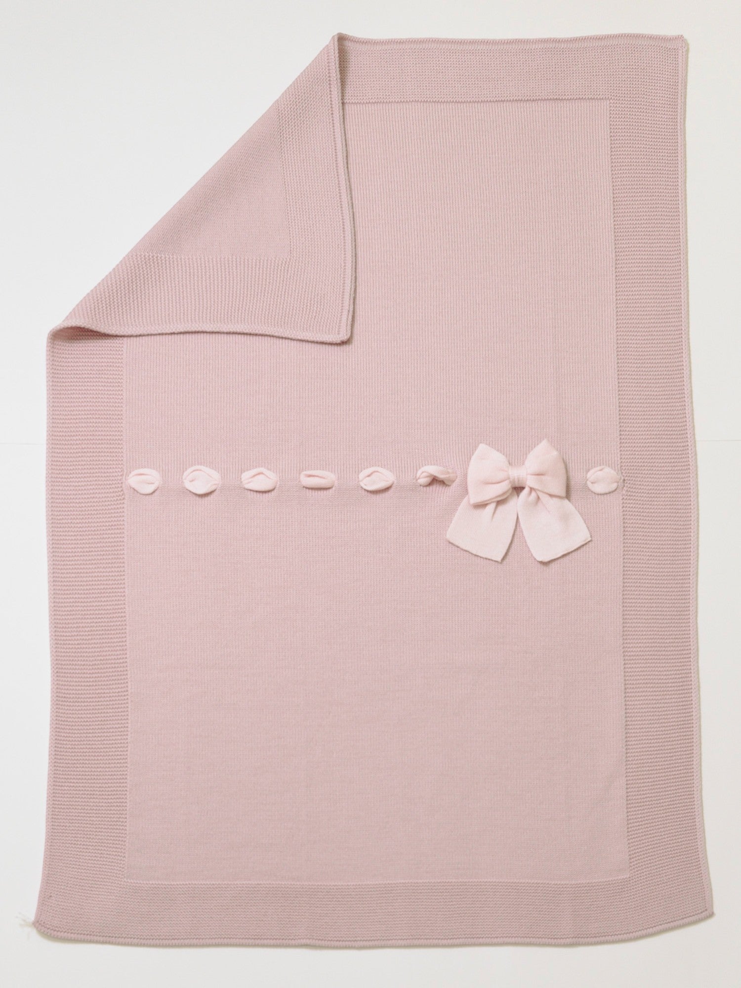 Coperta Fiocco romantico Neonata Rosa FIOCCO/100 -  NANU' BABY