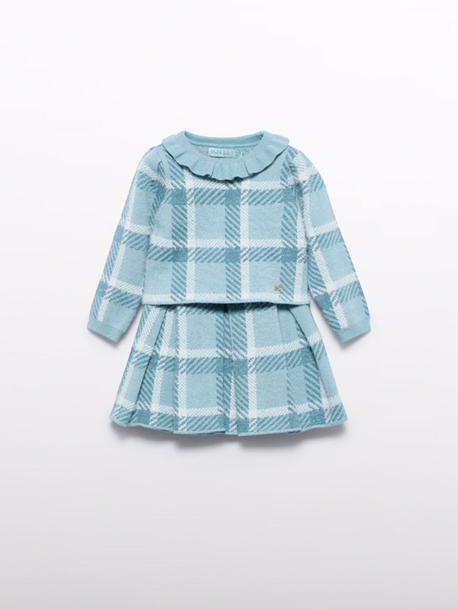 Compl. gonna tricot quadri Bimba Verde 5516/9 -  NANU' BABY