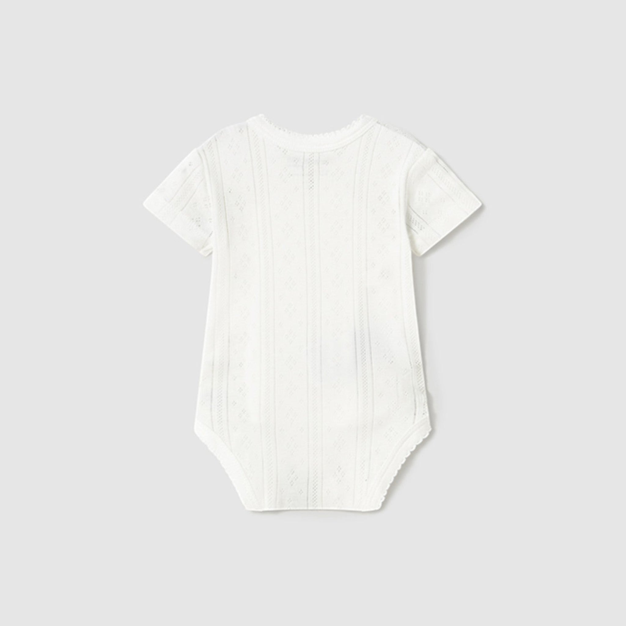 Body manica corta traforato Neonata BIANCO 1746 /B -  NANU' BABY