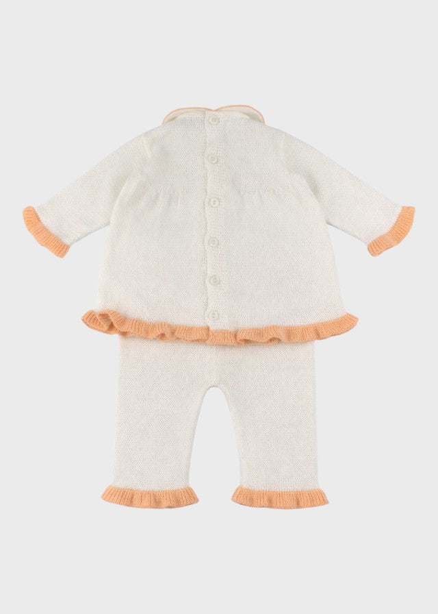 Completo Nascita Fiorellini Avorio PROVENZA/CN