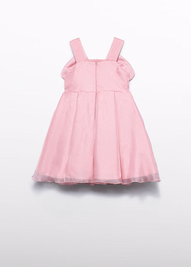 Abito Fiocco Organza Rosa 5049/57