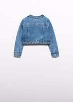 Denim Jacket Pearls Blue 5307/35