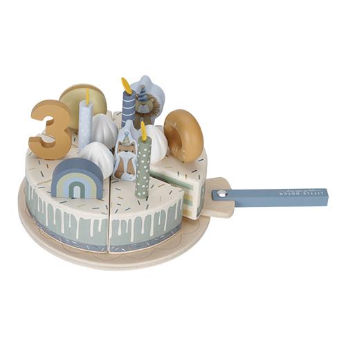 Torta di compleanno in legno  - 26 pezzi  MULTICOLORE LD8016