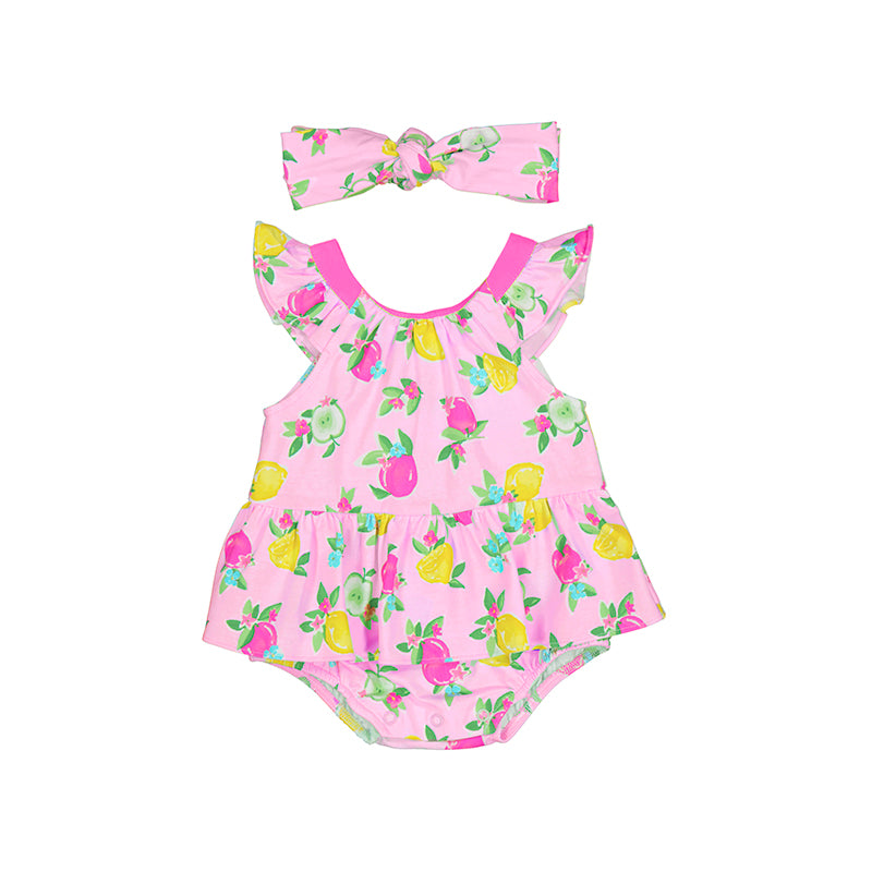 Pagliaccetto con fascia Bimba ROSA 1632