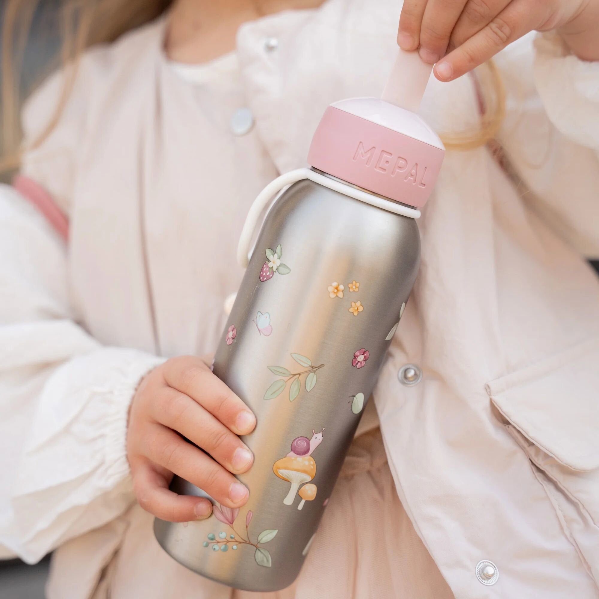 Borraccia Termica flip-up 350ml  Rosa 107458065406 -  NANU' BABY