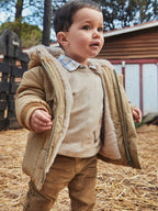 Giaccone orecchie pelo Bimbo Beige 2424/50